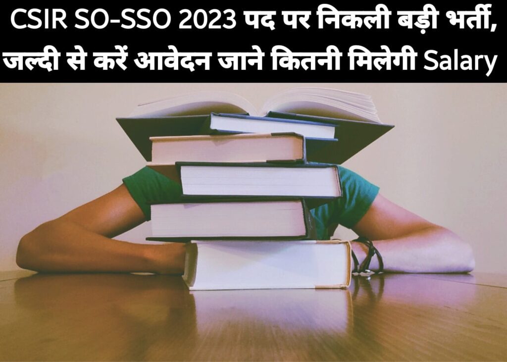 CSIR SO-ASO 2023