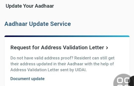 aadhar update online